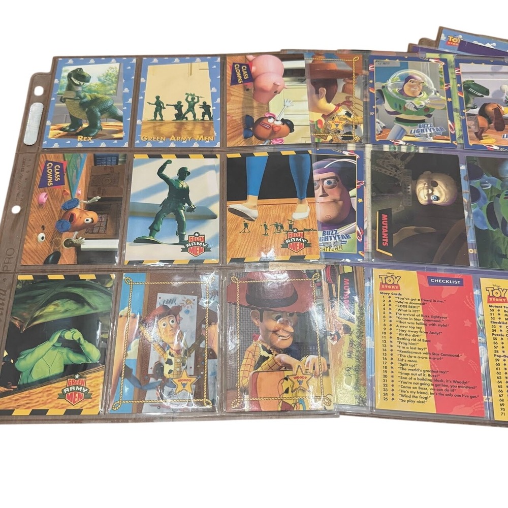Toy Story Skybox Trading Cards 1995 Cards Punchouts Badges 62 Cards Vintage - Picture 2 of 7